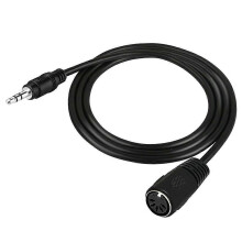 1m 5-Pin DIN Female to 3.5mm Male AUX Audio Cable