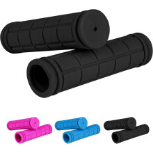 Soft Non-Slip Solid Color Kids Bicycle Handlebar Grips Universal Rubber Cover for Boys