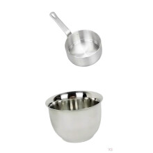 100ml Pan Saucepan Kitchenware 2pcs Double Set