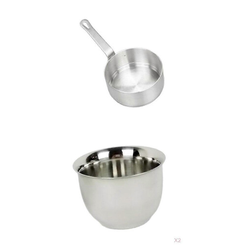 100ml Pan Saucepan Kitchenware 2pcs Double Set