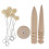 Leather Craft Edge Slicker Burnisher Kit with Wool Daubers and Metal Handle 1
