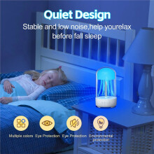 Lampa Meduza Głośnik USB Lampka Nocna do Sypialni Światło Otoczenia Chroniące Oczy Małe Siedem Kolorów