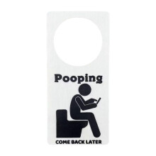 Durable Practical Bathroom Door Occupied Sign Come Back Later Hanger Gift
