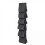 Grey Wall Mounted 6 Pocket Shoe Organizer for Door 2 Pack 1