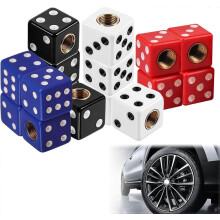 16PCS Dice Tire Valve Caps Dust Covers Universal Stem Caps for Bikes Cars Waterproof Airtight Wheel Air Cap Set