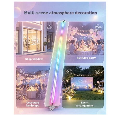 Storeable Inflatable Light, Storeable Inflatable RGB Light Column, 5V RGB Light Column, Storeable and Inflatable 1