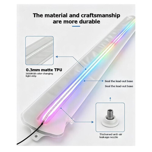 Storeable Inflatable Light, Storeable Inflatable RGB Light Column, 5V RGB Light Column, Storeable and Inflatable 2