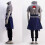 (M, Ritssluiting) Naruto Uchiha Sasuke cosplay Halloween anime performance kostuum 4