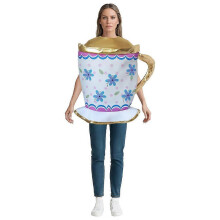 (Einheitsgröße, Teetasse) Halloween-Kostüm Teekanne Tasse Kerze Thema Bühnenauftritt Outfit Unisex Einheitsgröße