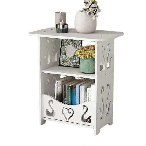 Small Farmhouse Sofa Side Table End Table for Bedroom Bedside 1