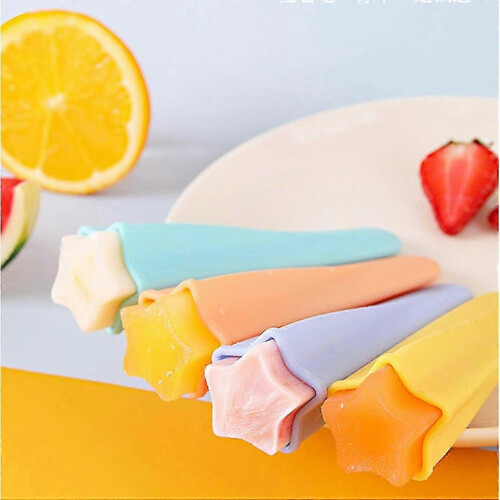 8 Pack Reusable Food Grade Silicone Popsicle Molds with Lids 2