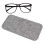 Portable Felt Eyeglasses Case - Gray, Slim & Protective 1