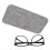 Portable Felt Eyeglasses Case - Gray, Slim & Protective 4