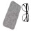 Portable Felt Eyeglasses Case - Gray, Slim & Protective 3