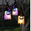 Halloween Hanging Ghost LED Lights Set Glowing Horror Props Witch Hat Lamp Decoration 2