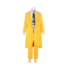 (L, impostato) Costume da cosplay di Jim Carrey per feste di Halloween, set completo unisex senza maschera