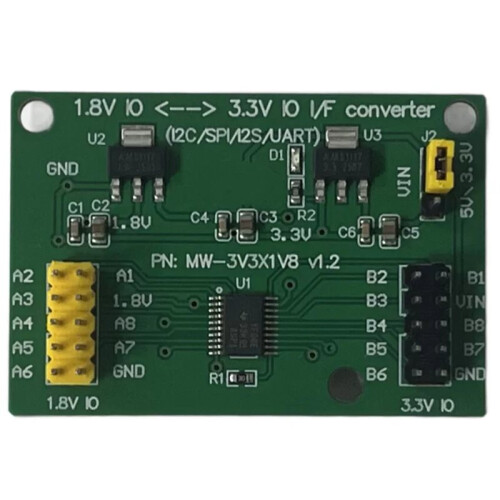 8-Channel Digital Interface Bidirectional Level Conversion Board Module 3.3V to 1.8V Bidirectional Level Shifter Board 1