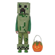 (L, B) Halloween Minecraft Cosplay Kostüm Jumpsuit Halloween Kostüm Party