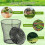 4 Pack Large Inground Worm Composter with Grid Lids Worm Compost Bin for Garden for Efficient Kitchen Waste Recycling 5