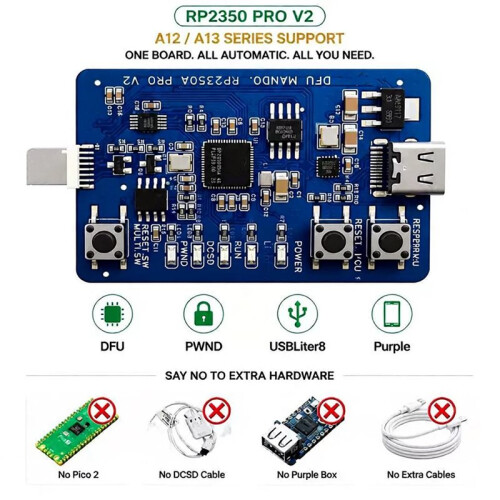 For MAGICO DFU MANDO RP2350A PRO V2 for A12/A13 Series Support Automatic DFU Tool 2