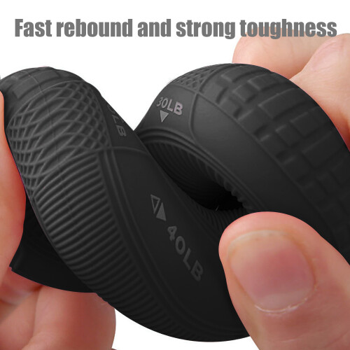 Hand Trainer - Anel de silicone para pegada mais forte Black 2