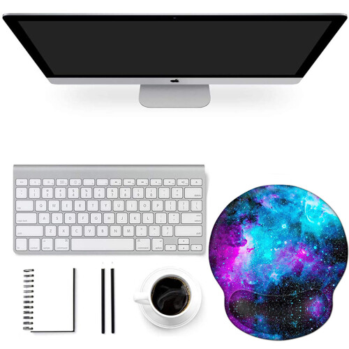 Tappetino per mouse con supporto ergonomico per il polso MultiColor 1