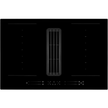 Montpellier MDAVIN80DF - Black Glass 80cm Venting Induction Hob - 4 Cooking Zones - E Energy Rating