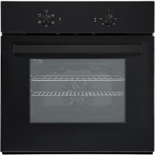 Teknix BITK263ESB - Black 55L Single Oven - Slim Depth - Plug In - A Energy
