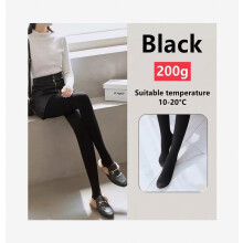 (Schwarze Strümpfe – 50–90 kg) Thermostrumpfhose für Damen, dick gefüttert, leicht durchsichtig – Überraschungsgeschenk