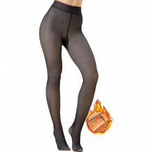Fleecegevoerde leggings en panty's voor dames, ondoorzichtige thermobroeken en panty's in grote maten voor de winter, fleecegevoerde panty's voor dam