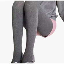 Karierte Baumwollstrumpfhose mit Ausschnitten – Blickdichte Strumpfhose mit Fußausschnitt – Überraschungsgeschenk