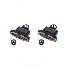 luces traseras solares para bicicleta con intermitentes, recargables por USB, compatibles con control remoto inalámbrico. Regalo sorpresa.