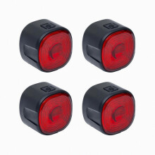 4 luces traseras para bicicleta, luces inteligentes con sensor de freno automático, luces traseras recargables e impermeables para ciclismo, accesori