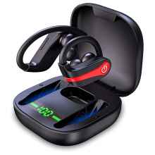 Cluasáin Gan Sreang Bluetooth 5.1 Cluasáin Spóirt IP7 Uiscedhíonach 40 Uair an Chloig Am Súgartha le Crúcaí Cluas_Bronntanas Iontas