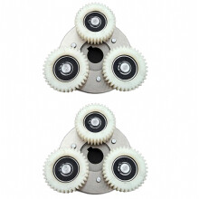 Juego de engranajes de 36 dientes + embrague de 70 mm, utilizado como repuestos. Compatible con motores de transmisión octogonales de nailon y bicicl