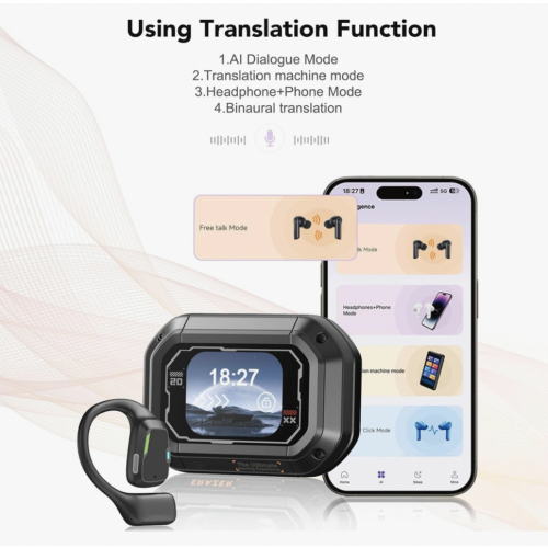 Ακουστικά Erazer Xp6 Ai Translator, Μετάφραση σε 1