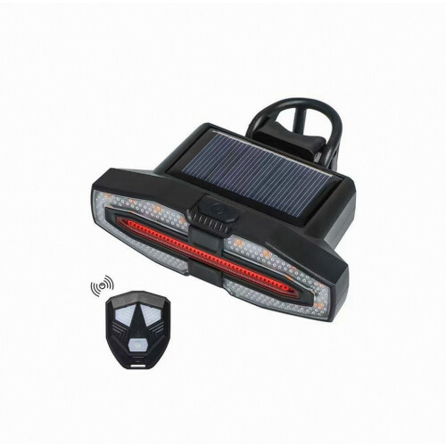 2X Ηλιακό πίσω φως ποδηλάτου με φλας, επαναφορτιζ 1