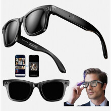 Smart Ai Glasses With Hd Camera, Voice Assistant, Bluetooth Calling, Audio Recording, Image Recognition And Translation (Black) - Special Gift_Surpri