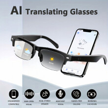 Lunettes intelligentes unisexes avec verres polarisés et traduction IA - Cadeau surprise 164