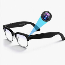 Smart Ai Glasses With Camera And Photochromic Lenses, Black Frame, Voice Control, And Translation Support_Surprise Gift