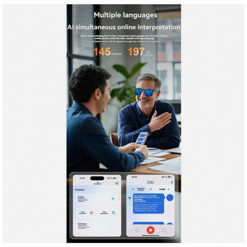 Έξυπνα γυαλιά Ai Bluetooth 5.4 Μεταφραστής σε πρα 1