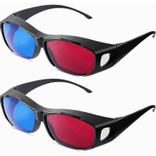Red And Blue 3D Glasses Compatible Movies, Games, Television, Projectors, And Computer Monitors, Plastic Frame, Lightweight And Durable_Surprise Gift