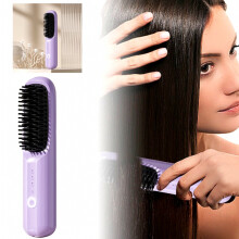 Zeg vaarwel tegen pluizig haar met de Direct Hair Straightening Brush. Perfect glad haar, elke dag. Nooit meer slechte haardagen!_Verrassingscadeau