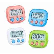 Timer da cucina magnetico (4 pezzi), timer per cucinare con visualizzazione dei minuti, timer digitale con conto alla rovescia. Regalo a sorpresa.