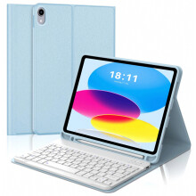 Compatible With Ipad 10Th Generation (2022, 10.9 Inch) Case With Detachable Bluetooth Keyboard, 7-Color Backlight, Pen Holder, Smart_Surprise Gift