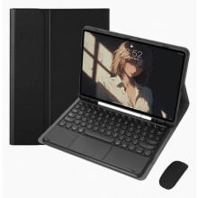 Slim Keyboard Case Compatible With Samsung Galaxy Tab A8 10.5" (2021/2022), Detachable, Built-In Touchpad And Pencil Holder_Surprise Gift