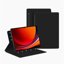 Magnetic Case Compatible 2023, Compatible With Samsung Galaxy Tab S9 Ultra 14.6 Inch, Slim Protective Case With S Pen Holder, Gray_Surprise Gift