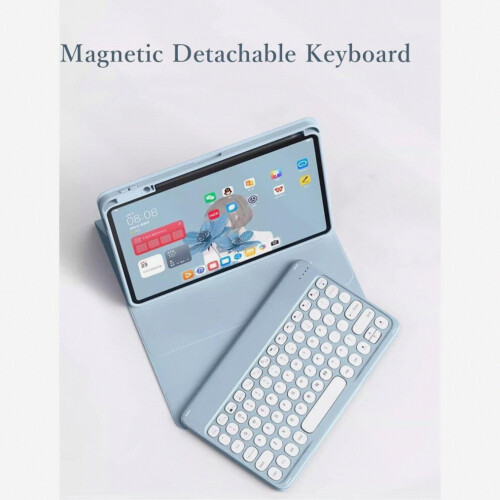 Ipad 10Th Generation Keyboard Case With Magnetic, Detachable, Pink_Surprise Gift 2