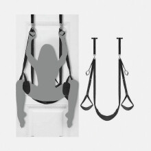 Nuevo columpio de puerta estilo 2025 con asiento y correas ajustables, apto para parejas adultas, soporta hasta 136 kg. Regalo sorpresa.