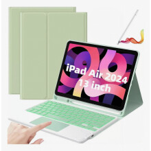 Touch Keyboard Pencil Case Compatible With Ipad Air 13M2 2024 - Stylish And Functional Storage Solution_Surprise Gift